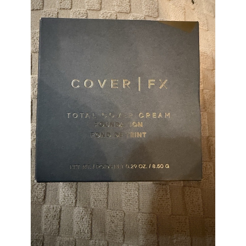 COVER FX Total Cover Cream Foundation Shade M2 With Sponge Ships Free